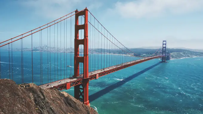 Ilustrasi jembatan, Golden Gate Bridge