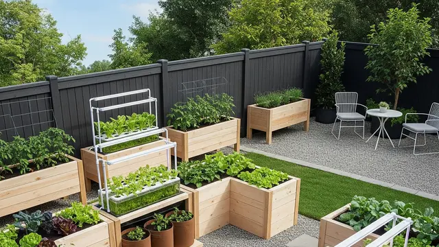 Model Halaman Belakang Rumah untuk Kebun Sayur Organik yang Produktif (Image by Gemini AI)
