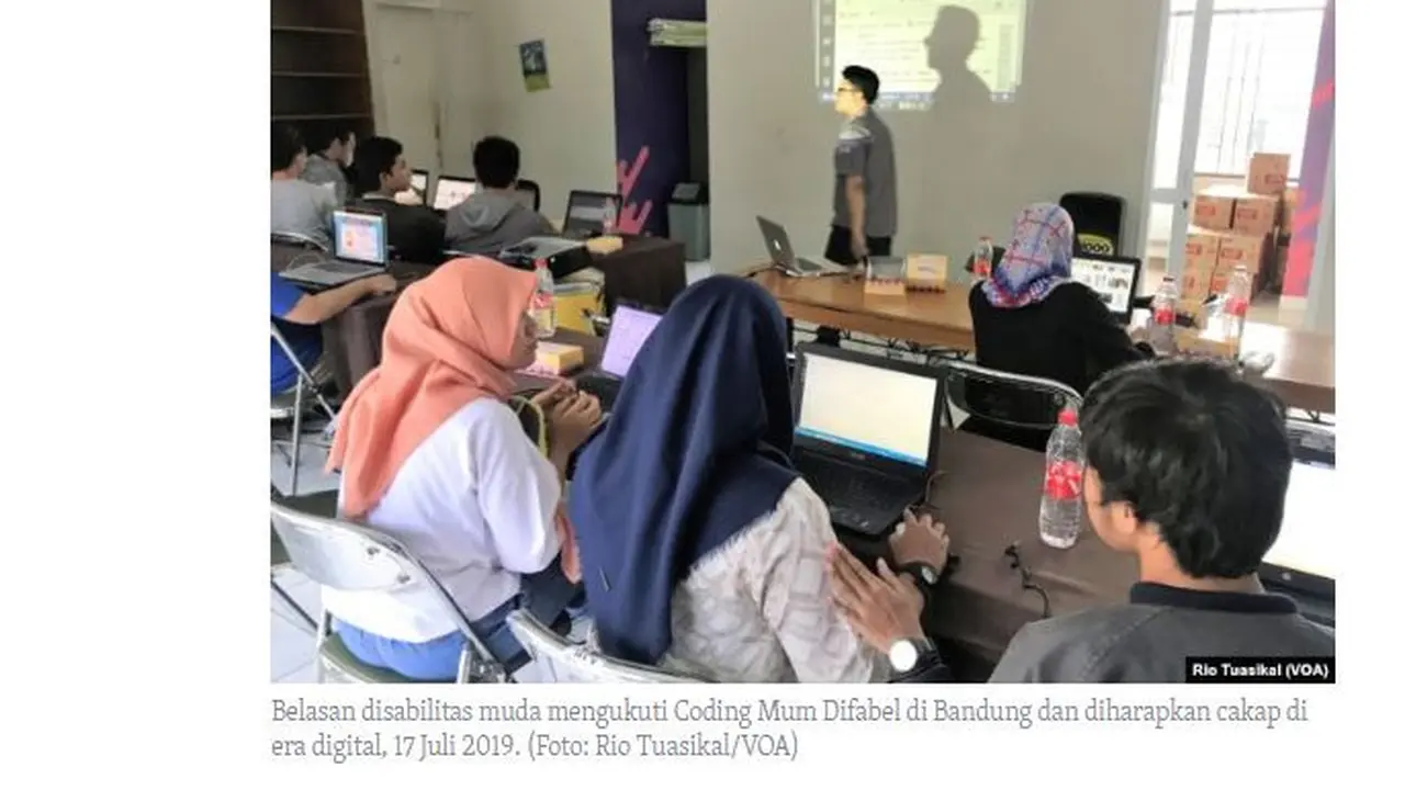 Kelas Coding Mum Difabel dikhususkan bagi para penyandang disabilitas
