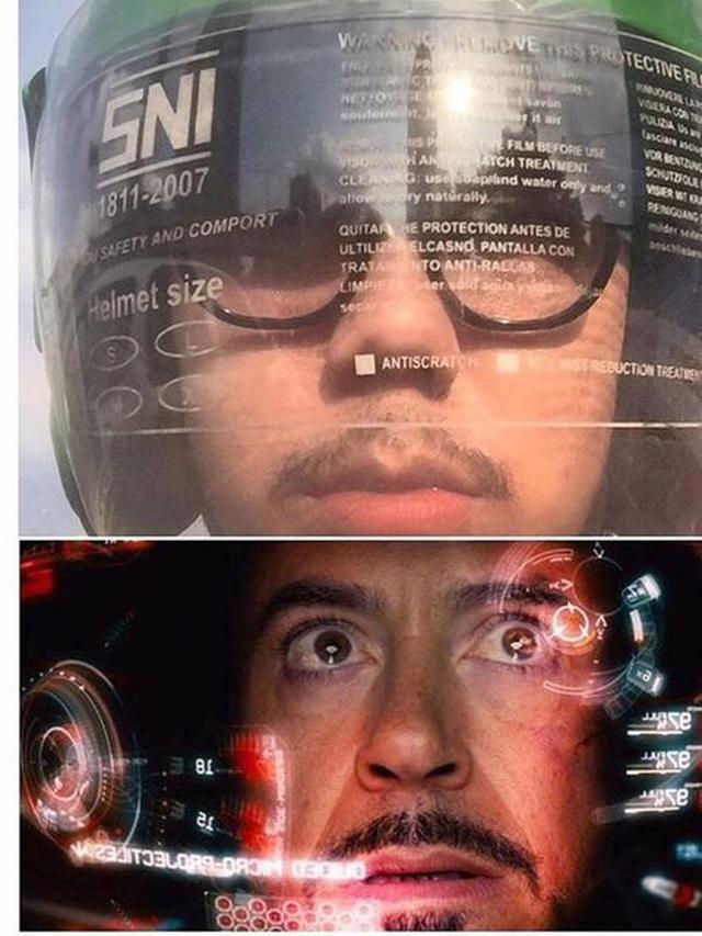 8 gaya ojol tirukan gaya pahlawan super