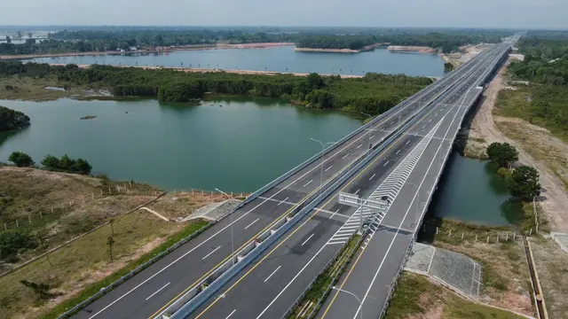 Dengan keluarnya Keputusan Menteri PUPR Nomor 872/KPTS/M/2023 pada akhir juli, Hutama Karya siap mengoperaiskan Jalan Tol Indralaya-Prabumulih dalam waktu dekat. (Dok Hutama Karya)