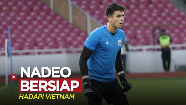 Berita video beberapa aksi kiper Timnas Indonesia, Nadeo Argawinata, dalam official training persiapan menghadapi Timnas Vietnam dalam laga leg 1 semifinal Piala AFF 2022, Kamis (5/1/2023) sore hari WIB.