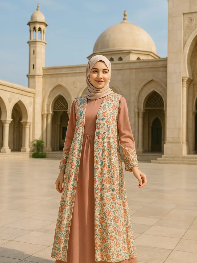 Outer Tanpa Lengan untuk Gamis, Inspirasi Tampil Stylis