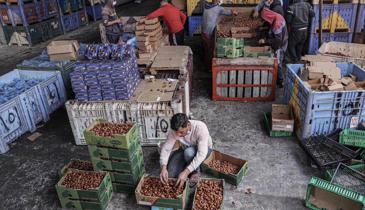 Beberapa varietas kurma kualitas tinggi jumlahnya bahkan terbatas di pasaran. (AFP/Said Khatib)