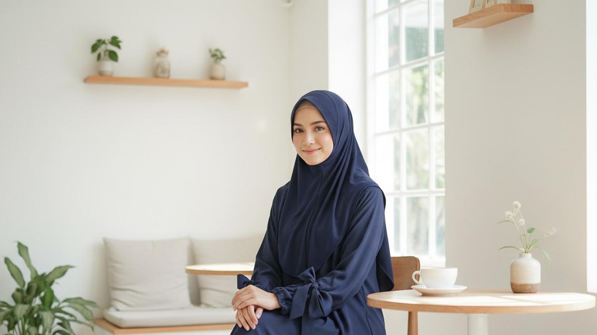 9 Gamis Set Hijab Syar'i Terbaru 2025, Outfit Simple Elegan untuk Harian