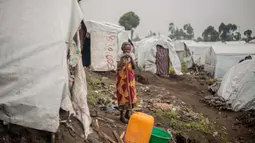 Warga Kongo yang mengungsi akibat konflik yang terjadi antara pemberontak M23 dan Angkatan Bersenjata Republik Demokratik Kongo mengalami beragam kesulitan. (Jospin Mwisha/AFP)