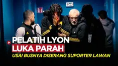 Berita video laga antara Olympique Marseille melawan Olympique Lyon ditunda, akibat bus tim Lyon diserang oleh sekelompok suporter Marseille hingga kepala Fabio Gross terluka parah.