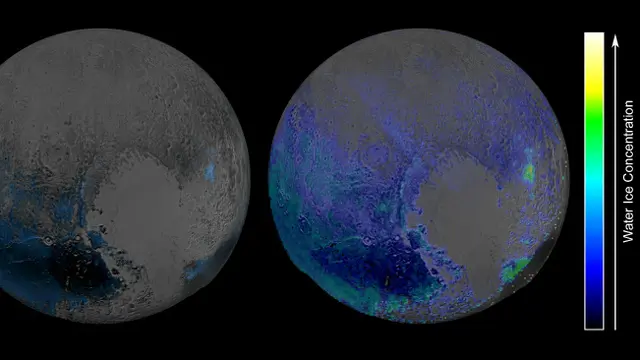 Penampakan es di Pluto (2)