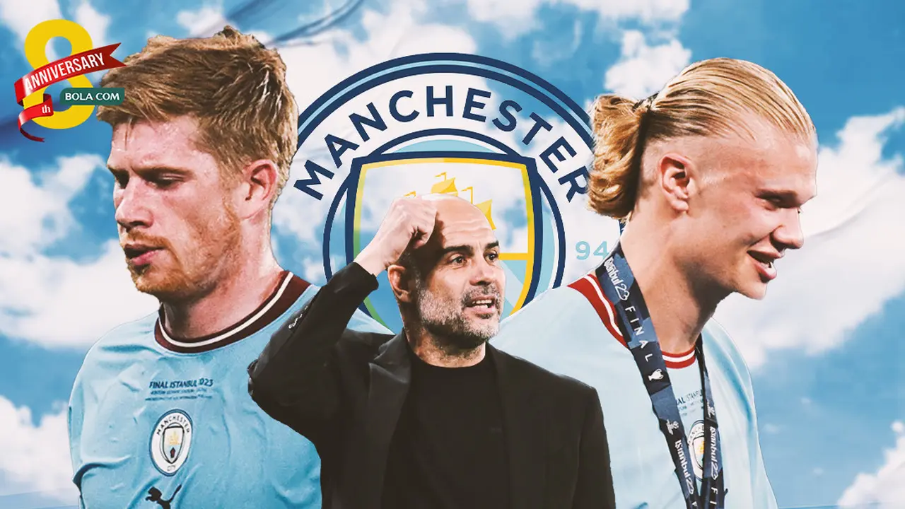 Manchester City - Pep Guardiola, Erling Haaland, Kevin De Bruyne