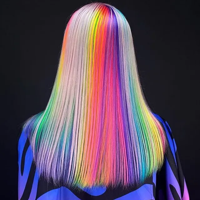 rambut pelangi