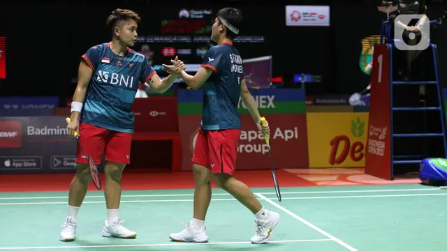Apriyani Rahayu dan Siti Fadia di Indonesia Open 2023