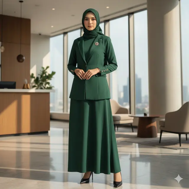 7 Model Gamis Formal Wanita dengan Kesan Pejabat, Rapi, Elegan, dan Penuh Wibawa