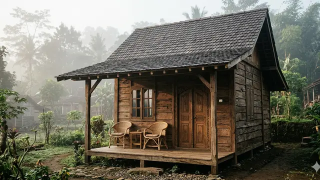 Inspirasi Desain Gambar Rumah Kampung 5x6 Meter Tampak Elegan dari Depan