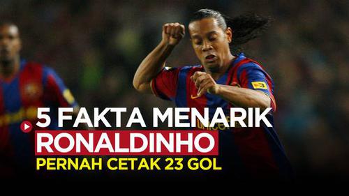 MOTION GRAFIS: Beberapa Fakta Menarik Ronaldinho, Legenda Dunia yang Bakal Main di Stadion Kanjuruhan Minggu Besok