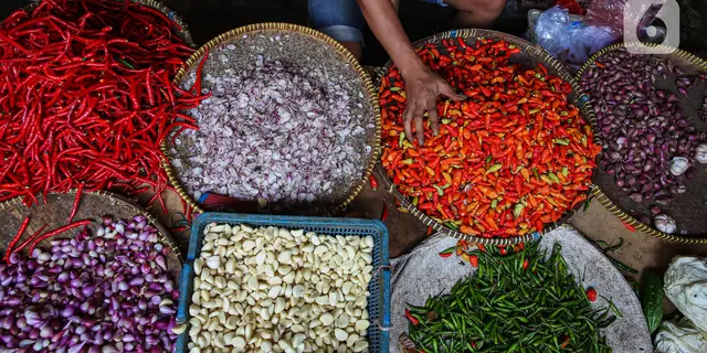Update Harga Pangan: Bawang Merah Rp 43.800/Kg, Telur Ayam Rp 29.300/Kg