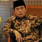 Ketua DPR Ade Komarudin saat menerima kunjungan silaturahmi dari jajaran Group Surya Citra Media  (SCTV, Indosiar dan Liputan6.com) di Gedung DPR, Jakarta, Selasa (8/3/2016). (Liputan6.com/Johan Tallo)