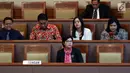 Deputi Gubernur Senior BI Destry Damayanti saat menghadiri Rapat Paripurna DPR, Jakarta, Kamis (25/7/2019). Destry Damayanti menjadi Deputi Gubernur Senior Bank Indonesia menggantikan Mirza Adityaswara. (Liputan6.com/JohanTallo)