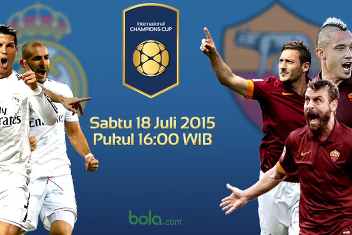 ICC 2015 : Cover Grafis Real Madrid vs AS Roma