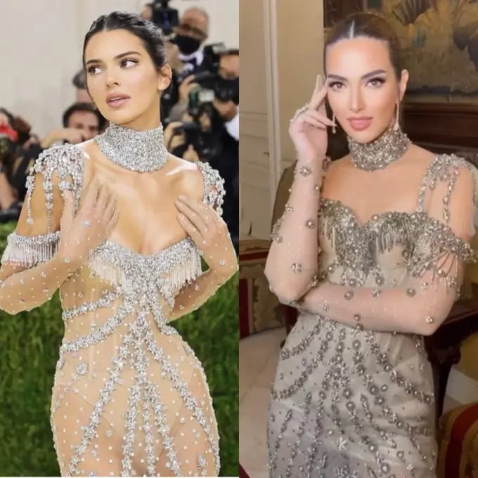 Nia Ramadhani Kenakan Gaun Mirip Kendall Jenner