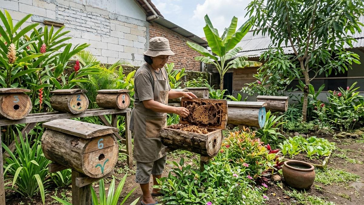 Ternak Lebah Kelulut untuk Pekarangan Rumah, Trik Panen Madu Melimpah
