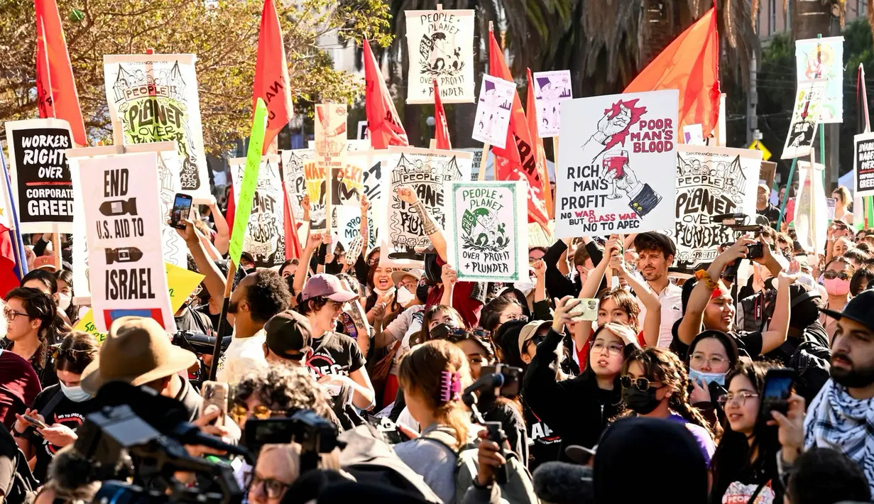 Ratusan eksekutif bisnis, media asing, dan para pemimpin dunia akan datang ke San Francisco untuk menghadiri KTT perdagangan global. (AP Photo/Noah Berger)