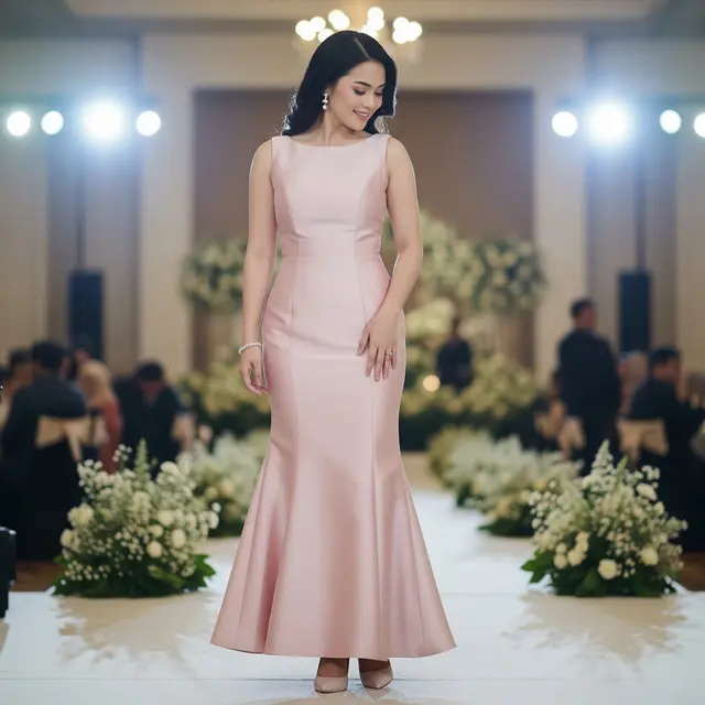 Model Baju Bridesmaid Satin Polos