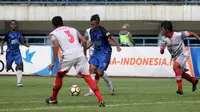PSIS memperpanjang kontrak eks striker Timnas U-23, Aldaier Makatindu. (Bola.com/Ronald Seger Prabowo)