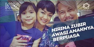 Begini cerita lucu Nirina Zubir tentang kelucuan anak-anaknya di bulan puasa.