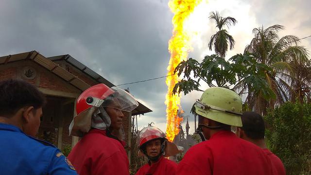 Sumur Minyak di Aceh Timur Meledak