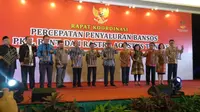 Kementerian Sosial kembali menggelar Rapat Kordinasi Program Keluarga Harapan (PKH) di Grand Sahid Jaya, Rabu (8/8/2018). (Yayu Agustini Rahayu/Merdeka.com)
