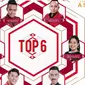 Top 6 D'Academy Asia 3. (Instagram)