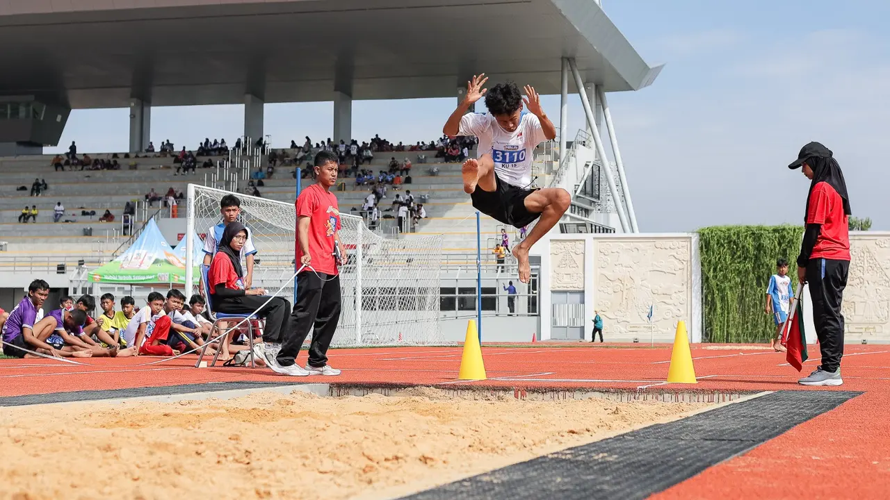 Antusias kalangan pelajar berkompetisi dalam MilkLife Athletics Challenge Seri 1 2025 luar biasa.(istimewa)