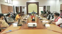 penandatanganan naskah kerja sama Pemprov NTB dengan Asia Pacifik Alliance for Disaster Management (A-PAD) Indonesia dan Perhimpunan Hotel dan Restoran Indonesia (PHRI), yang berlangsung di Kantor Gubernur NTB, Selasa (19/01/2021).