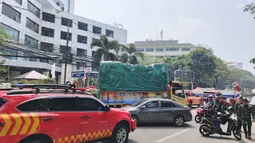 Kondisi Gedung Bapenda DKI Setelah Kebakaran Padam