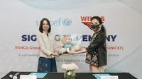 Wings Group Indonesia bekerjasama dengan UNICEF) untuk meningkatkan akses kesediaan sarana air, sanitasi dan kebersihan. Dok Wings