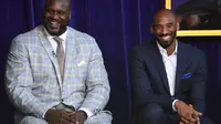 Legenda NBA, Kobe Bryant (kanan) dan Shaquille O'Neal. (Lakers Nation)