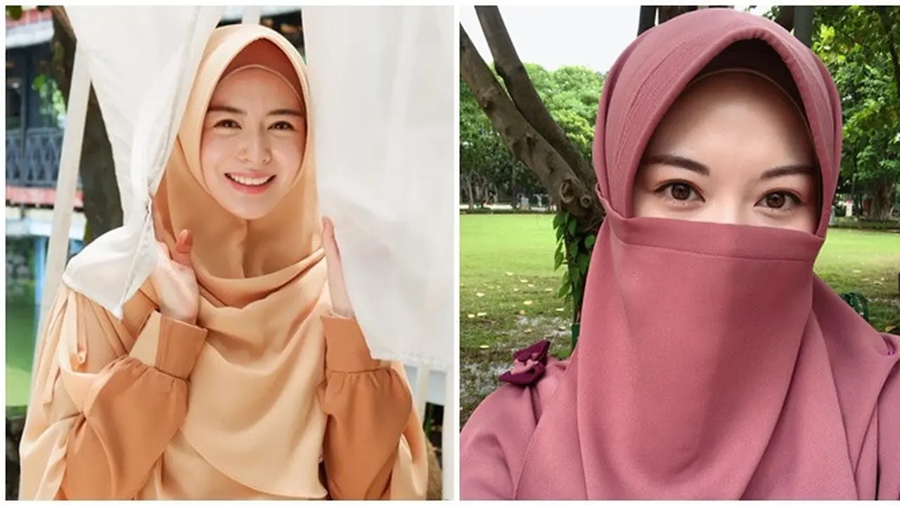 10 Tahun Jadi Mualaf, Ini 6 Potret Ayana Moon Pakai Cadar