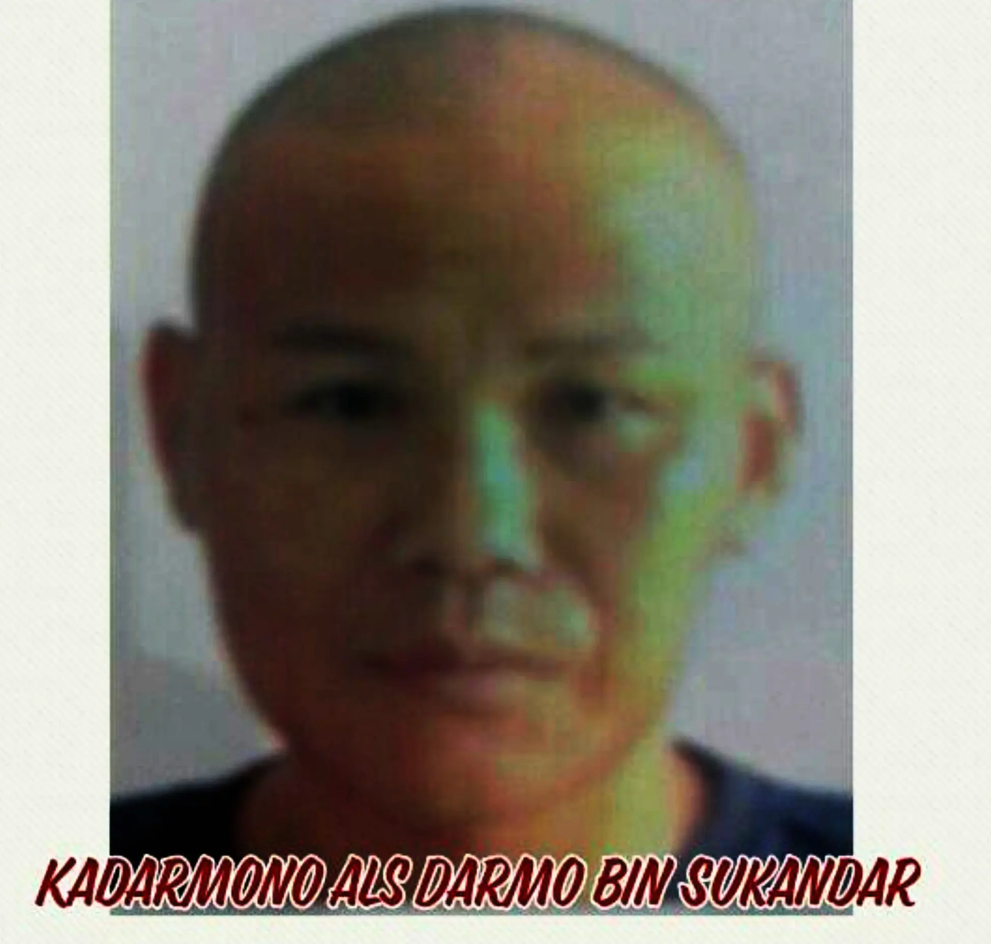 Napi Nusakambangan, Kadarmono, belum tertangkap sejak kabur pada 19 Juni 2017. (Foto: Polres Cilacap/Liputan6.com/Muhamad Ridlo)