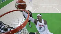 Carmelo Anthony, membawa tim Amerika Serikat meraih kemenangan kedua di Olimpiade Rio 2016. (Reuters)