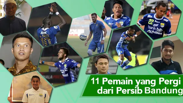 11 Pemain yang Pergi dari Persib Bandung (bola.com/Rudi Riana)