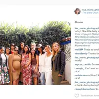 Kim Kardashian di baby shower sahabatnya (via instagram.com/lisa_marie_photographie/)