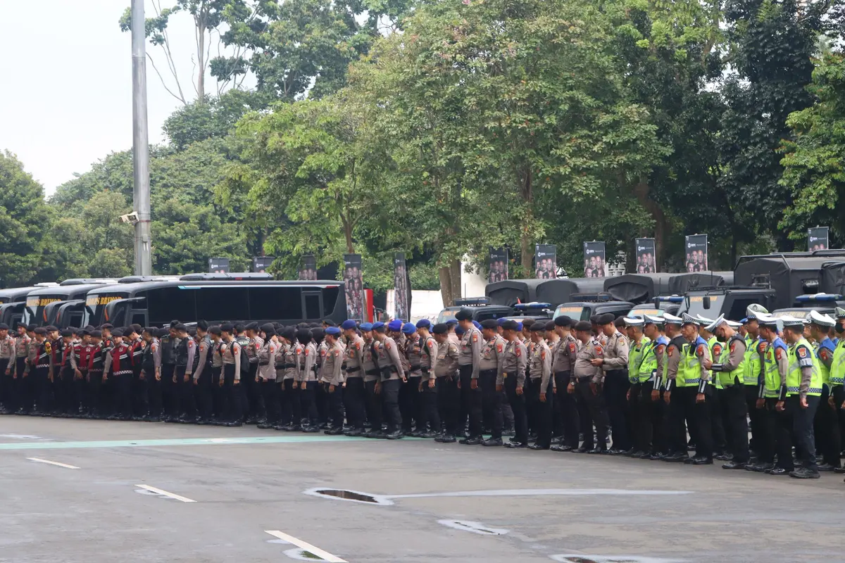 Sebanyak 2.730 personel gabungan disiagakan mengawal laga Persija Jakarta kontra Persebaya FC di Stadion Utama GBK, Sabtu (11/4/2026) malam (Istimewa)