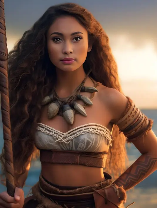 Sebelumnya, Disney telah menawarkan peran Moana kepada aktris Auli'i Cravalho, pengisi suara Moana versi original. Namun dengan sebuah alasan, tawaran itu ditolak. Sama-sama punya kecantikan eksotis, membuat Novia punya peluang untuk dilirik menjadi tokoh yang melakukan petualangan di lautan itu. (Liputan6.com/IG/@noviabachmid)