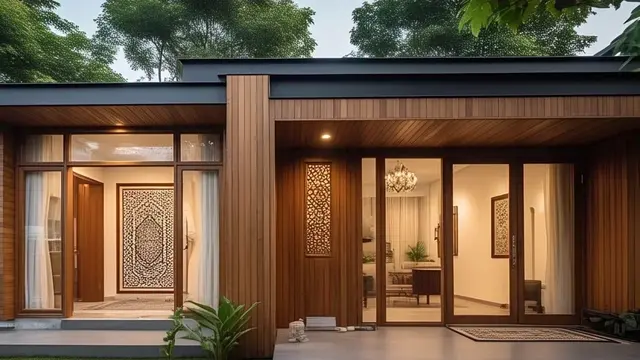 Inspirasi Desain Rumah Kayu Modern 1 Lantai