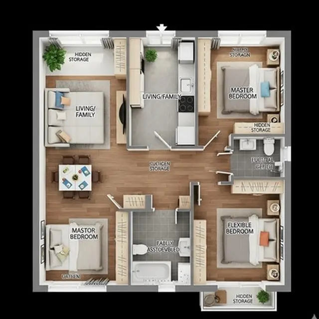 Rumah 9x6 meter (Ilustrasi AI)