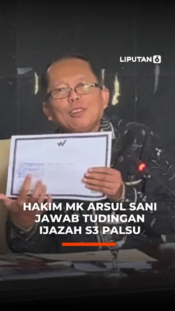 Hakim MK Arsul Sani Jawab Tudingan Ijazah S3 Palsu