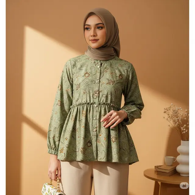 Model Baju Batik Kantor