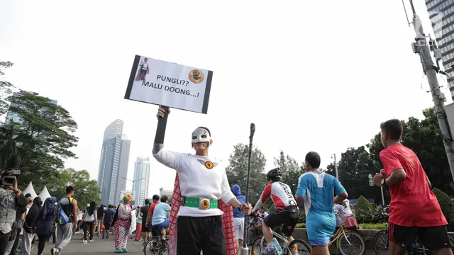 Sosialisasi Satgas Saber Pungli di Car Free Day