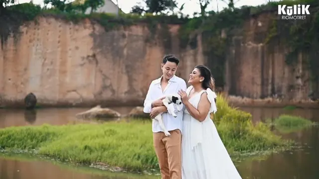 7 Momen Prewedding Regina Ivanova dengan Kekasih, Ditemani Anak Kambing