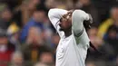 Ini menjadi catatan memilukan bagi kolektor empat gelar juara dunia. Tampak dalam foto, ekspresi pemain Timnas Italia, Moise Kean, saat pertandingan final play-off kualifikasi Piala Dunia 2026 melawan Bosnia dan Herzegovina di Stadion Bilino Polje, Zenica, Selasa 31 Maret 2026 waktu setempat atau Rabu 1 April 2026 dini hari WIB. (Fabio Ferrari/LaPresse via AP)